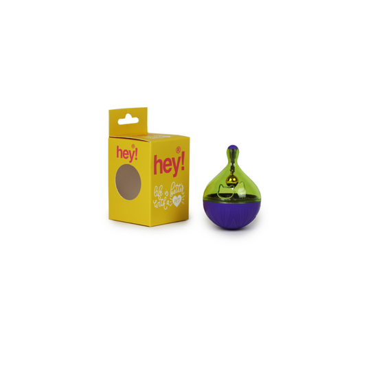 HEY! JUGUETE DISPENSADOR DE COMIDA INTERACTIVO PARA GATOS 6X8,7 CM