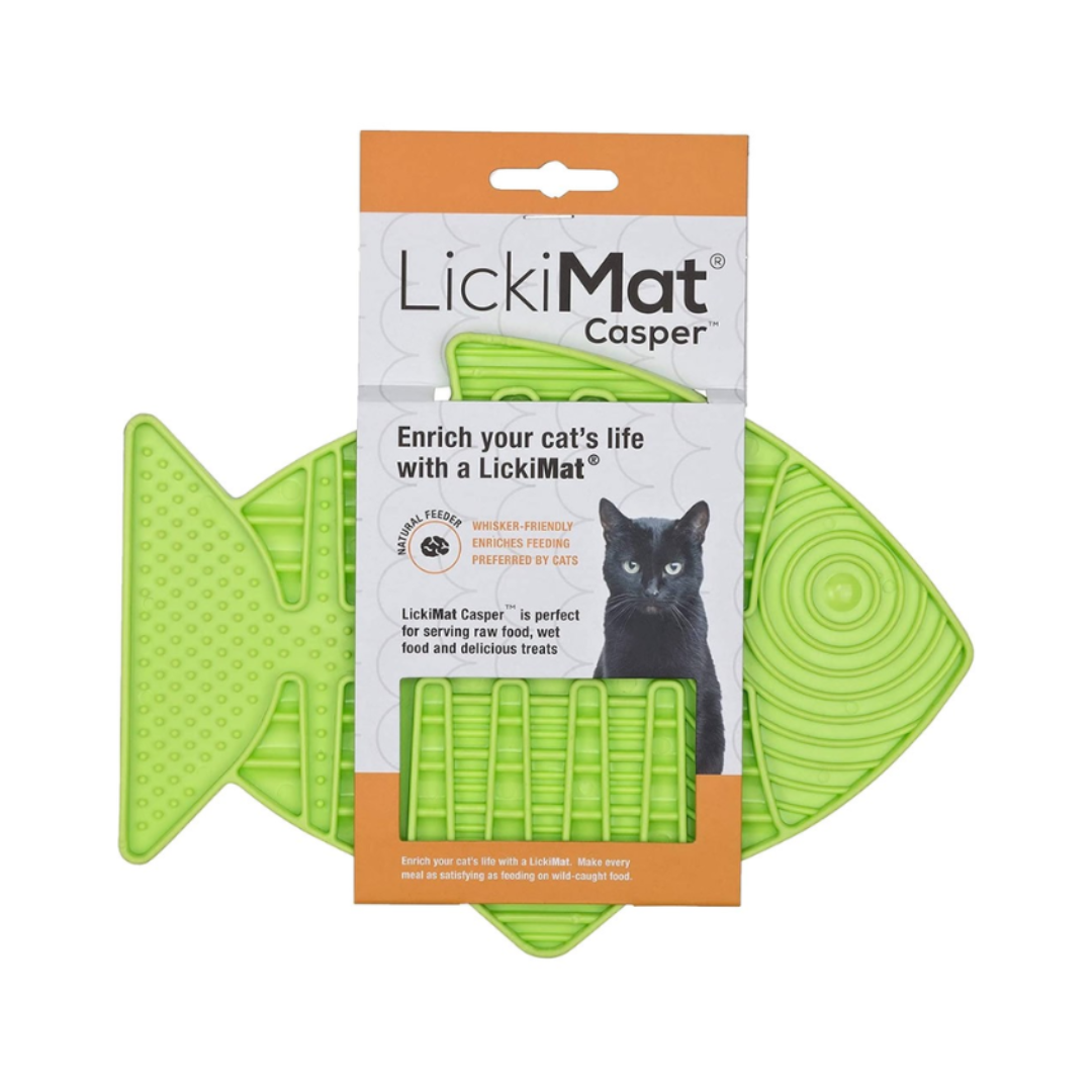 LICKIMAT CASPER GREEN FOR CAT