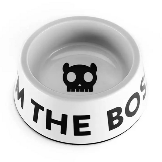 ZEE-DOG PERRO IM THE BOSS BOWL WHITE