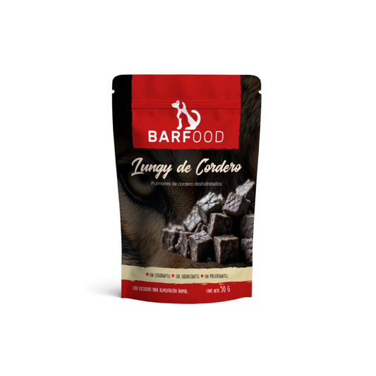 BARFOOD PERRO LUNGY DE CORDERO 50 GR