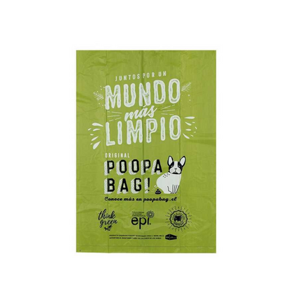POOPA BAG! ROLLO DE 15 BOLSAS 33X23 CM