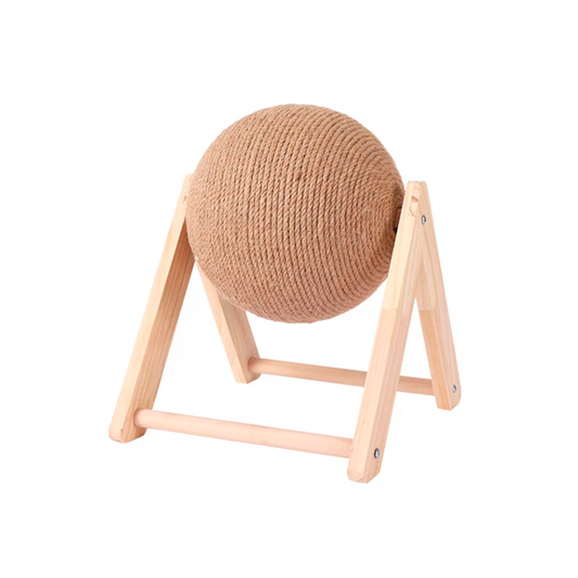 MARBEN PETS GATO RASCADOR DE BOLA QUE GIRA ALTO 24 CM