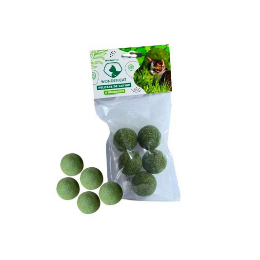 WONDER CAT PACK 5 DE PELOTAS DE CATNIP (CTB-14)