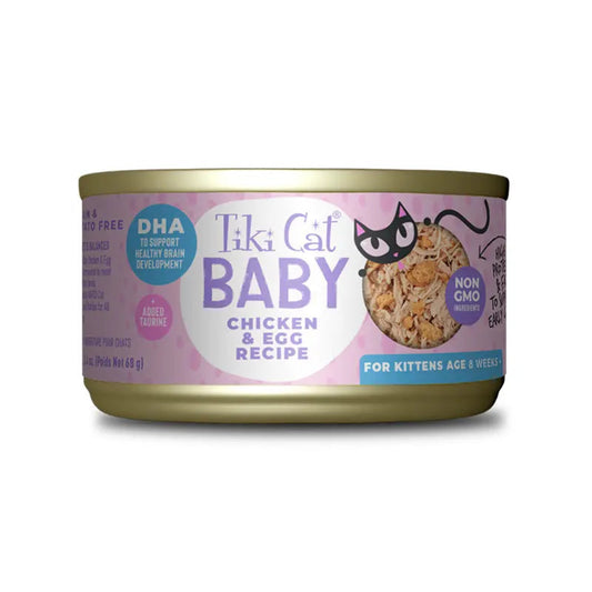 TIKI CAT GATO BABY WHOLE FOODS CHICKEN & EGG WET FOOD
