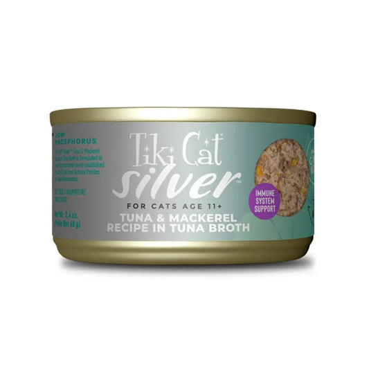 TIKI CAT GATO SILVER TUNA & MACKEREL WET FOOD +11 age