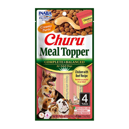 CHURU PERRO MEAL TOPPER POLLO Y CARNE