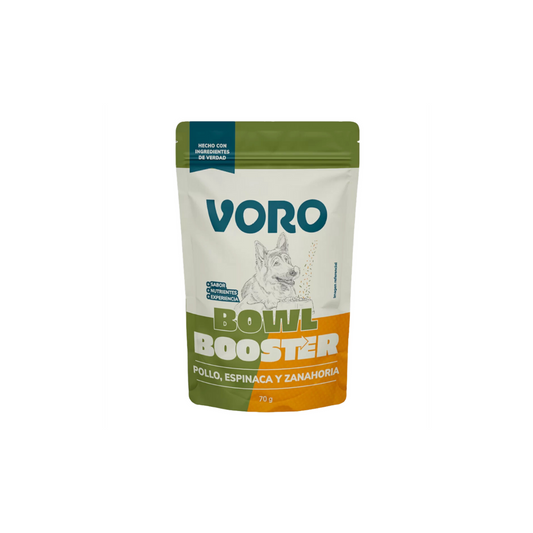 VORO BOWL BOOSTER SABOR POLLO, ESPINACA Y ZANAHORIA