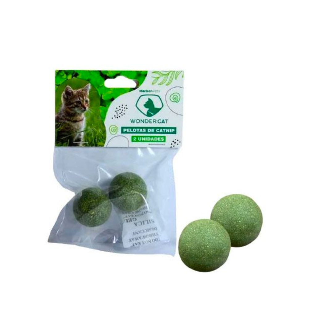 WONDER CAT PACK 2 DE PELOTAS DE CATNIP (CTB-12)