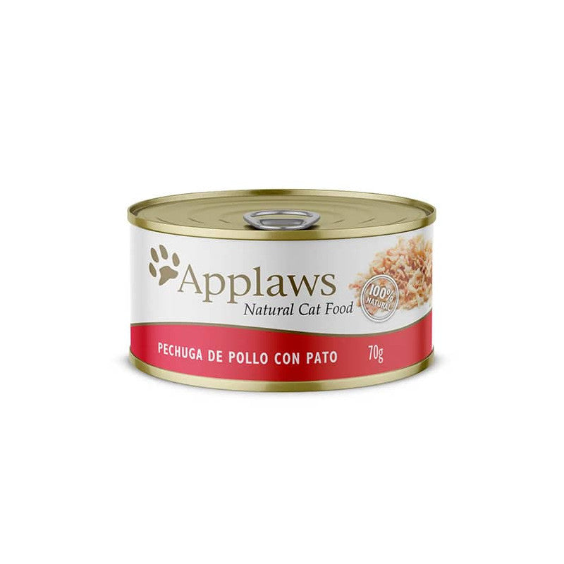 APPLAWS GATO PECHUGA DE POLLO-PATO CON CALDITO 70 GR