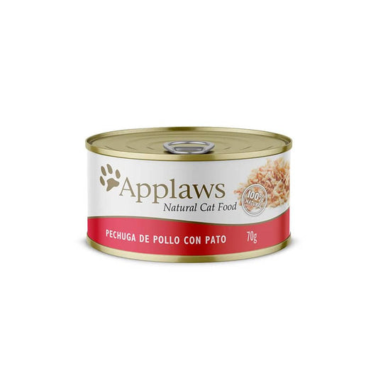 APPLAWS GATO PECHUGA DE POLLO-PATO CON CALDITO 70 GR