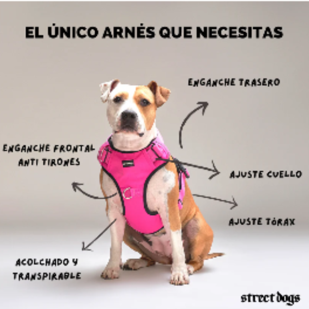 STREET DOGS PERRO ARNÉS COMFORT PINK