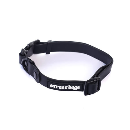 STREET DOGS COLLAR PVC BLACK