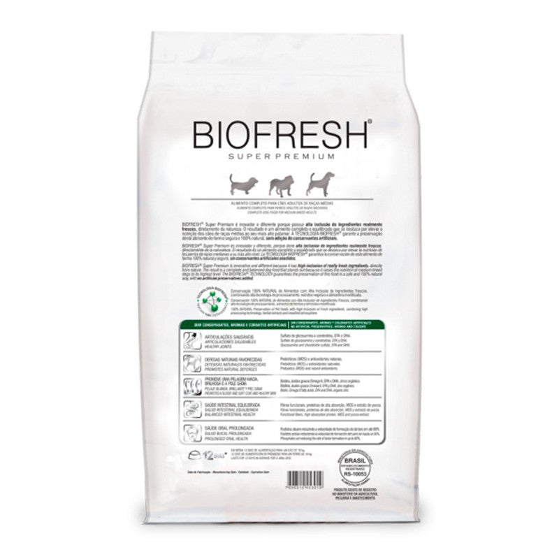 BIOFRESH PERRO ADULTO RAZA MEDIANA