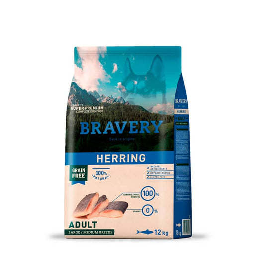 BRAVERY PERRO HERRING ADULT LARGE/MEDIUM BREEDS