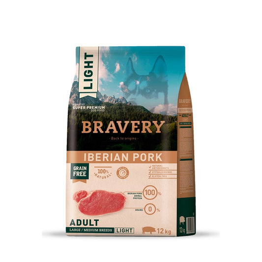 BRAVERY PERRO IBERIAN PORK ADULT LARGE/MEDIUM BREEDS LIGHT