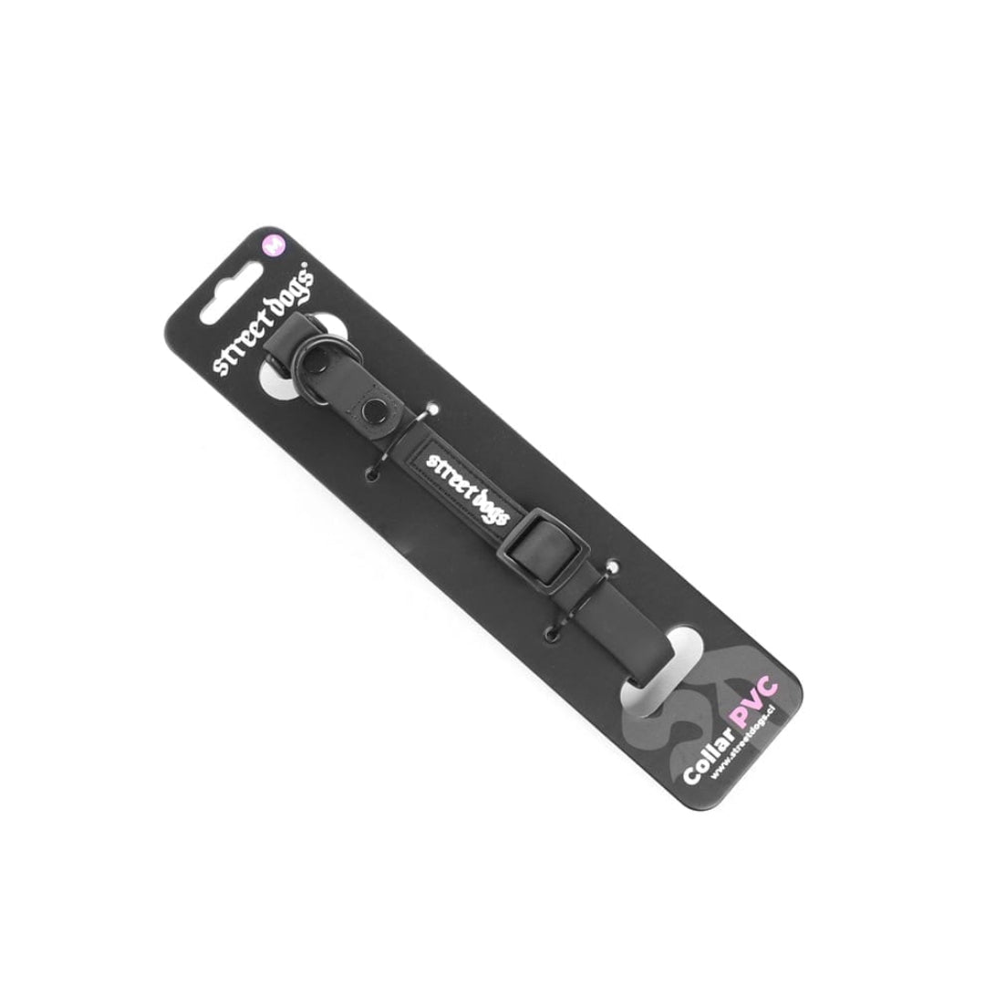 STREET DOGS COLLAR PVC BLACK