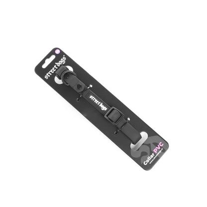 STREET DOGS COLLAR PVC BLACK