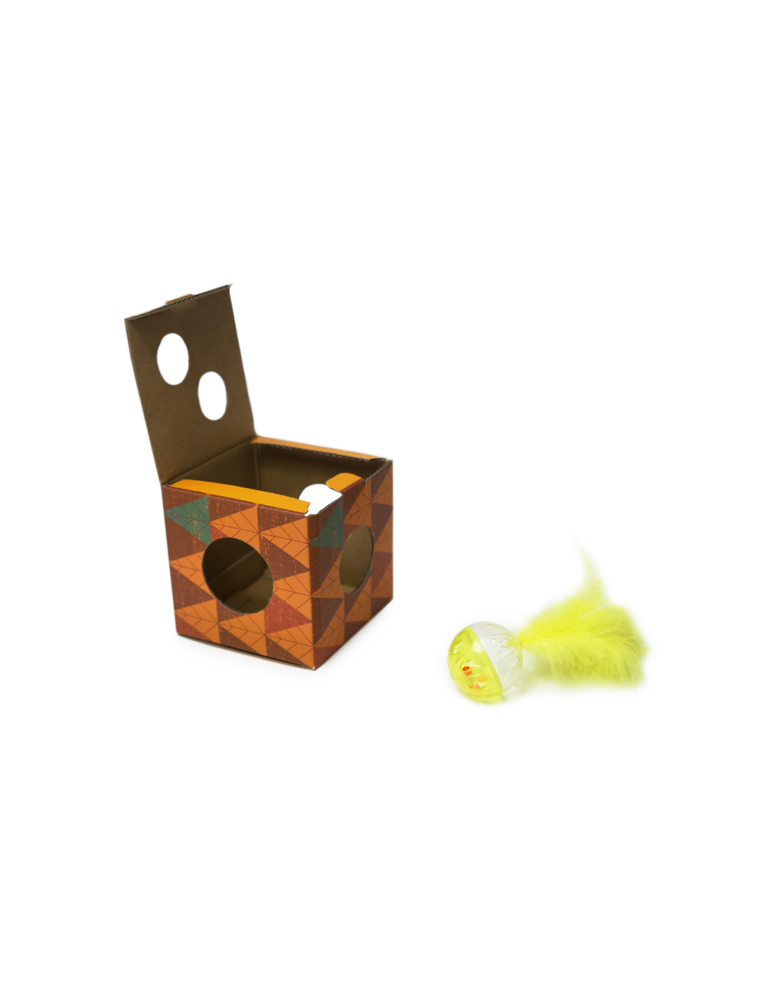 HEY! CUBO CON PELOTA INTERACTIVA PARA GATOS
