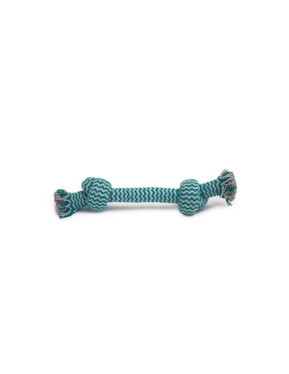 HEY! JUGUETE CUERDA CELESTE RAYAS PARA PERRO