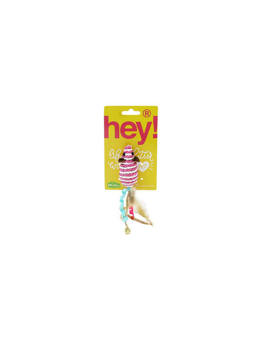 HEY! JUGUETE PARA GATOS RATÓN RALLADO