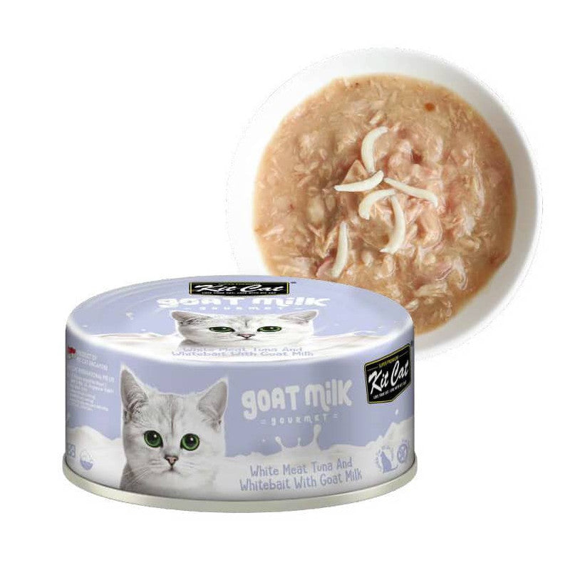 KIT CAT GATO GOAT MILK GOURMET TUNA & WHITEBAIT