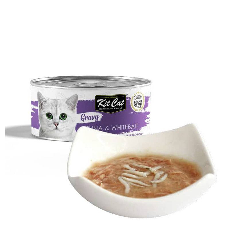 KIT CAT GATO GRAVY SERIES TUNA & WHITEBAIT