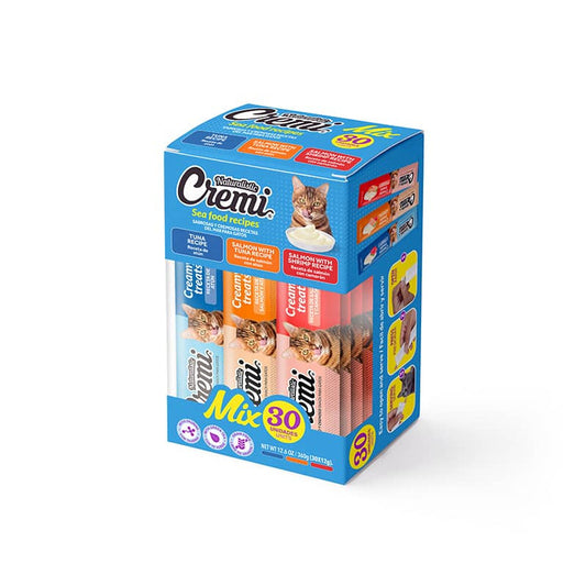 NATURALISTIC CREMI BOX SEA FOOD MIX - 30 TUBITOS