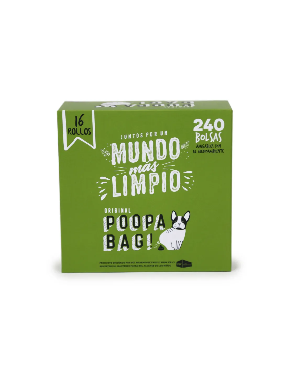 POOPA BAG! PACK 16 ROLLOS DE 15 BOLSAS
