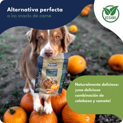 DR. CLAUDER´S PERRO Y GATO TRAINEE SNACK VEGAN PUMPKIN + SWEET POTATO