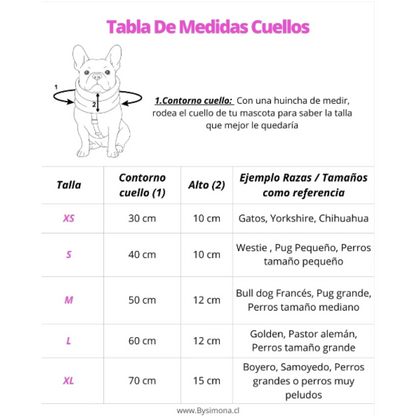 BYSIMONA CUELLO PERRO TALLA S