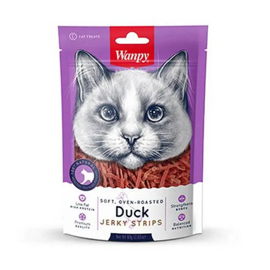 WANPY SNACK JERKY CAT DUCK 80 GR